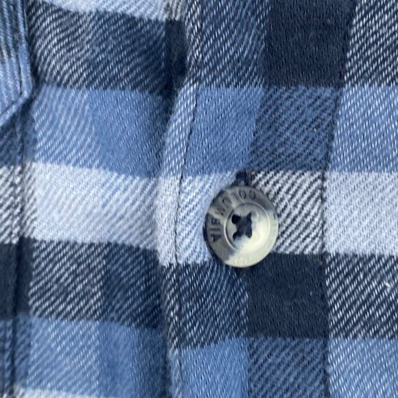 Columbia Blue All-Season Button-Up Shirt | Size S - Picture 5 of 8